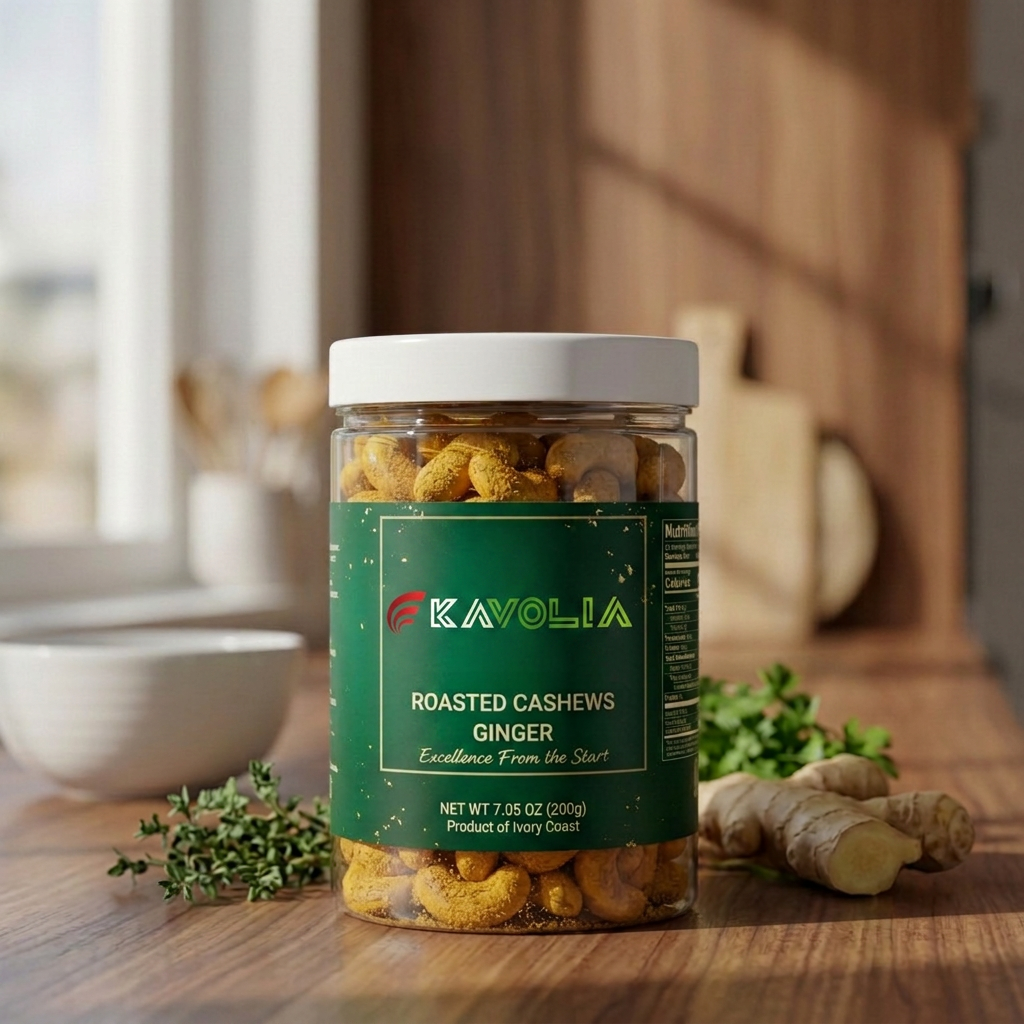 Kavolia Roasted Cashews jar