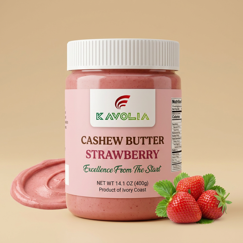 Kavolia Cashew Butter Strawberry 400g jar