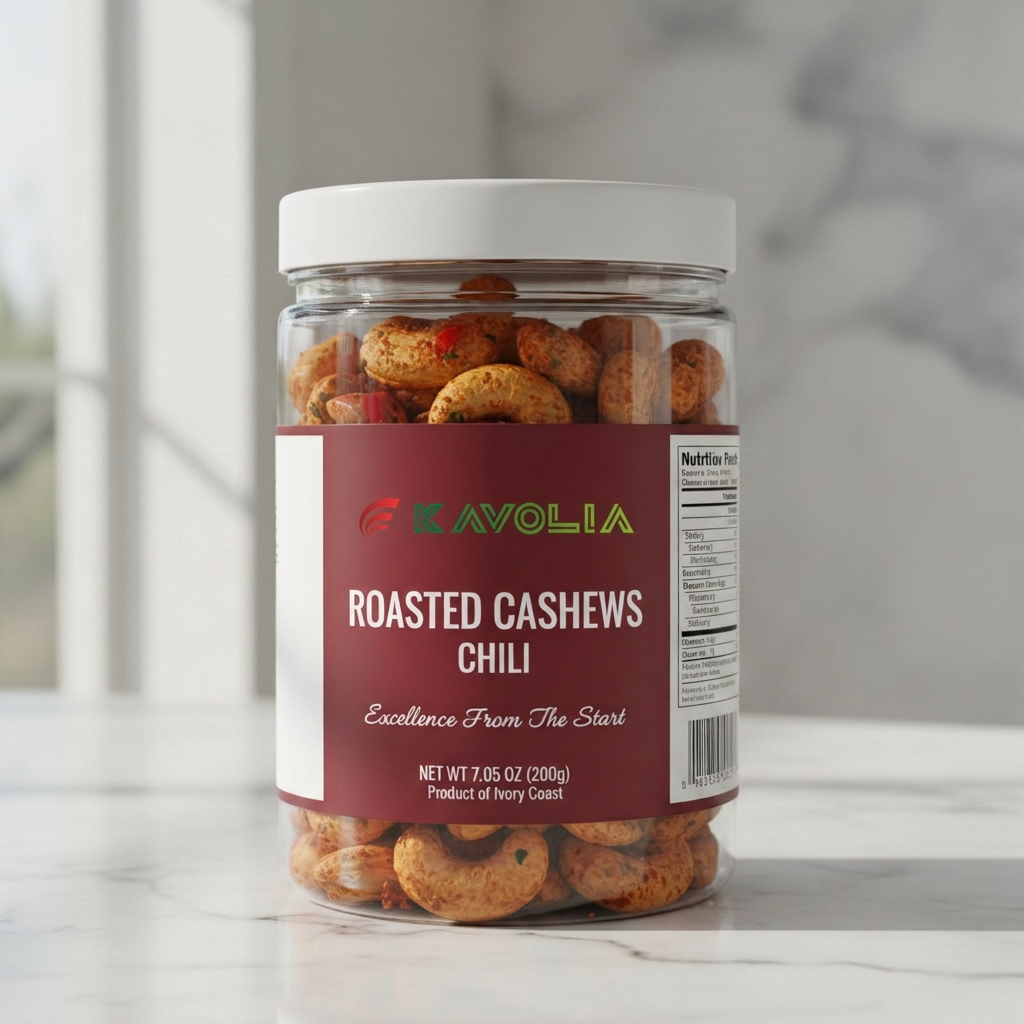 Kavolia Roasted Cashews Chili jar
