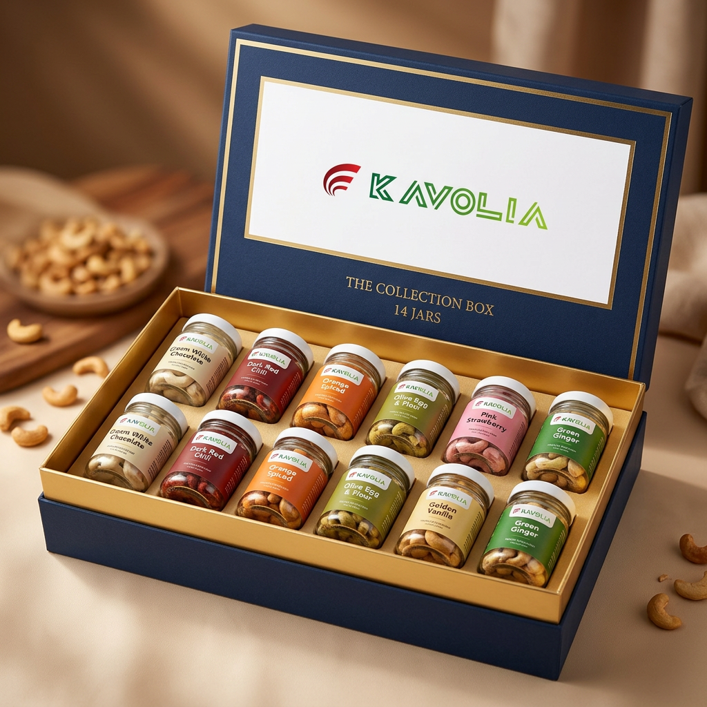 Kavolia Collection Box - 14 jar gift box, two jars per flavor