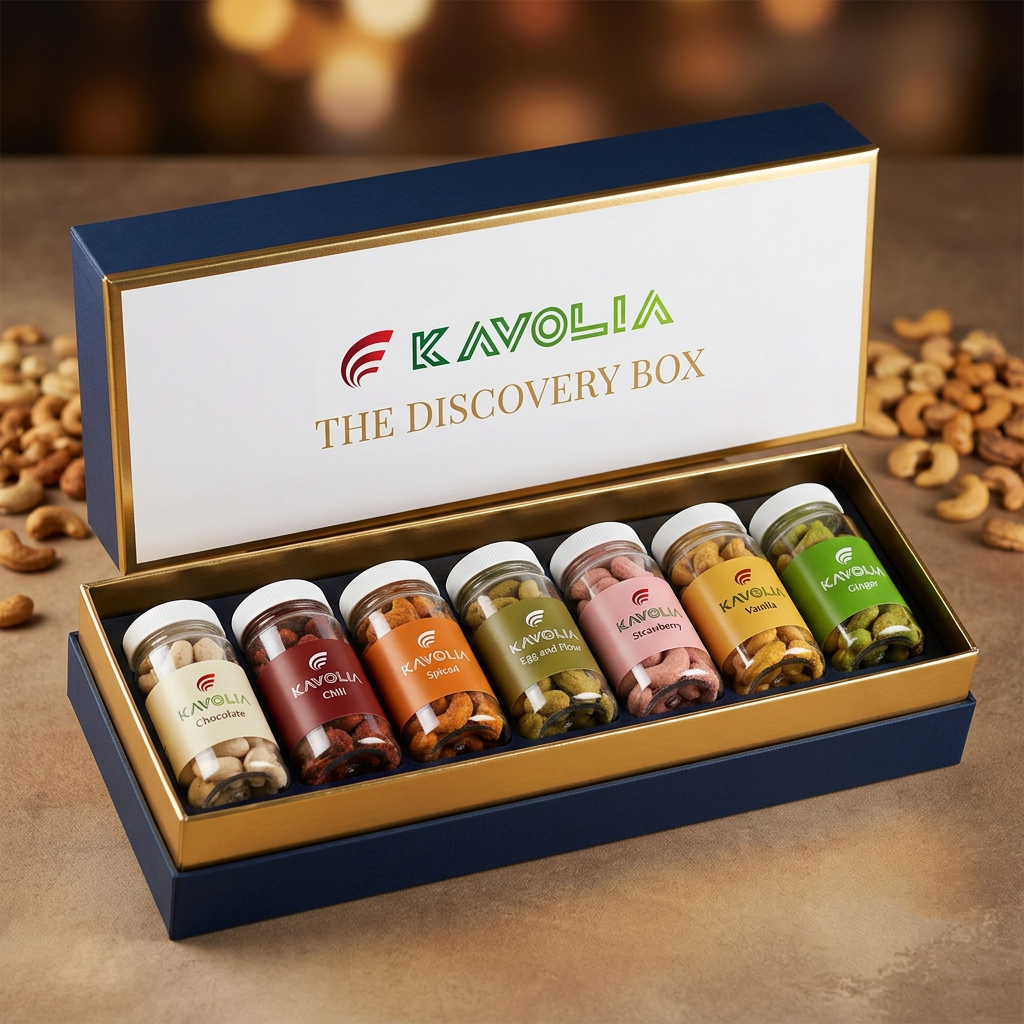 Kavolia Discovery Box - 7 jar gift box, one jar per flavor